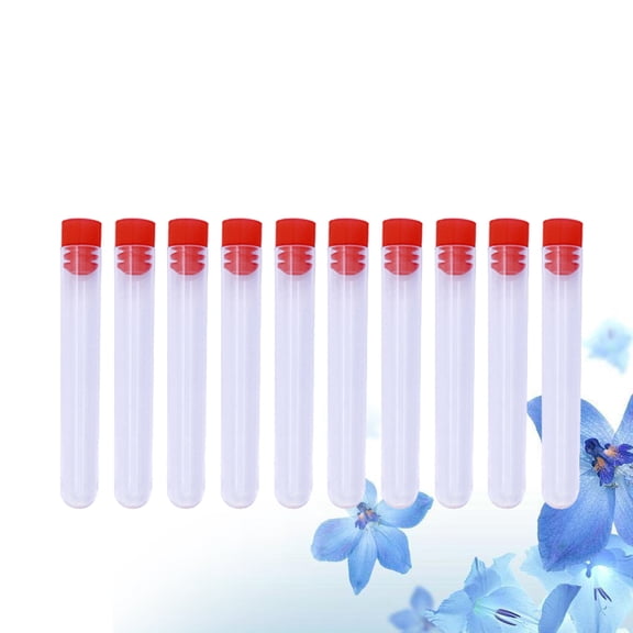 YEAHIBABY 10 Pcs Transparent Storage Tube for Needles Storage Diy Projects Organizing Small Items Artists Hobbyists