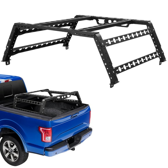 YEAHIBABY 12.2" High Overland Bed Rack for Full-Size Trucks Without Bed Rails,Truckbed Extender