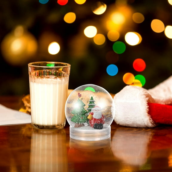 YEAHIBABY 20pcs Christmas Design Snow Globes for Craft Enthusiasts and Decorations