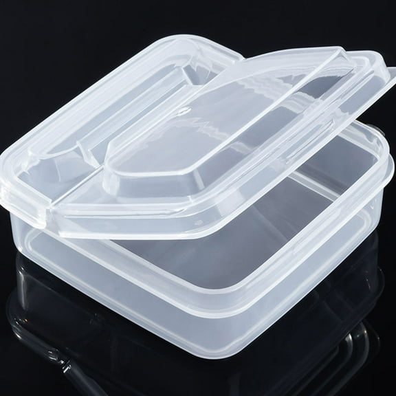 YEAHIBABY 2Pcs Food Prep Containers with Lids Transparent PP Storage for Gifting and Food Storage