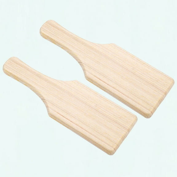 YEAHIBABY 2pcs Wooden Pottery Boards Unfinished Clay Paddles for Greek Fraternity and Sculpture Modeling Tools