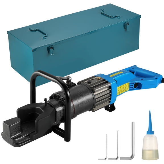 YEAHIBABY Hydraulic Rebar Bender 1400W Powerful Motor Multi-Color Steel Bending Tool for Work Use
