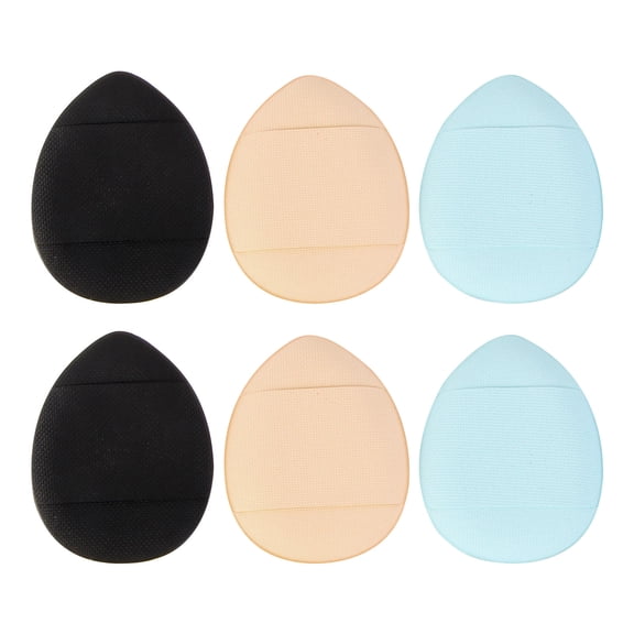 YEAHIBABY 6Pcs Facial Powder Puff Assorted Color Washable Cosmetic Cushion for Liquid and Dry Makeup