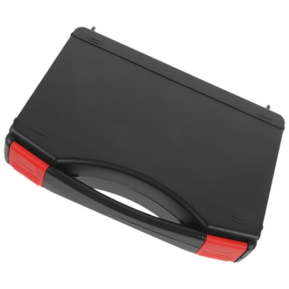 YEAHIBABY Multifunctional Tool Box, Black Plastic, Portable Design, Tool Storage, Organized and Efficient