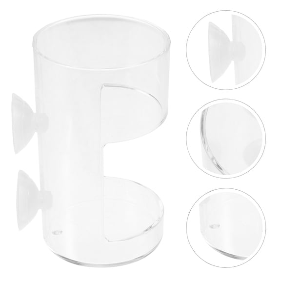 YEAHIBABY Floating Clear Aquarium Feeder Ring Durable Fish Feeding Tool for Tank Use