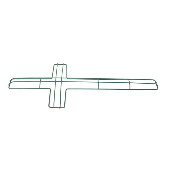 YEAHIBABY Easter Cross Wreath Frame Metal Wire: Shaped Base for Religious Holiday Floral Arrangements and Decorations