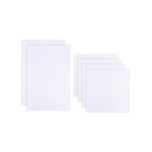 YEAHIBABY 6Pcs White Cross Stitch Fabric Soft Durable Embroidery Cloth for Sewing and Handmade Needlework