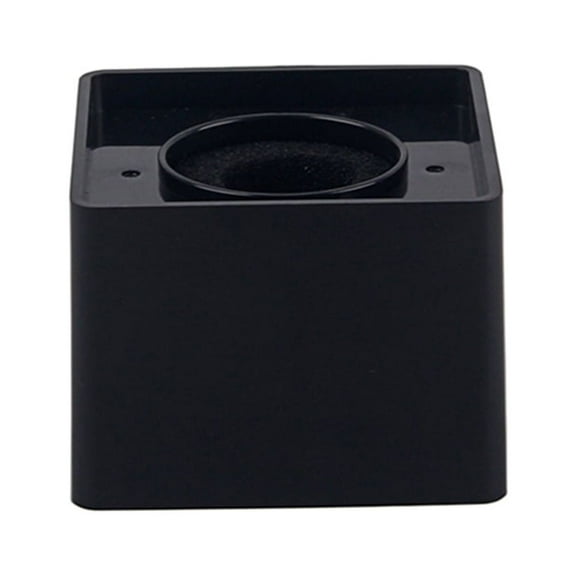 YEAHIBABY Professional Black Interview Microphone Station with Logo Flag for Corporate Meetings and Press Conferences