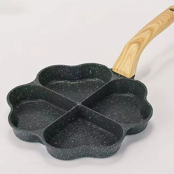 YEAHIBABY Premium Black Multifunction Frying Pan for Eggs Pancakes and Burgers with Safe Handle