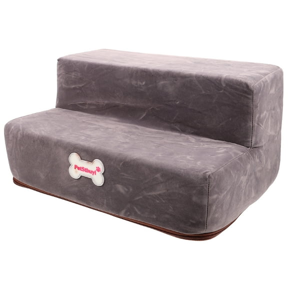 YEAHIBABY 2 Tier Pet Stair Ramp Non Skid Dog Ladder with Safety Features