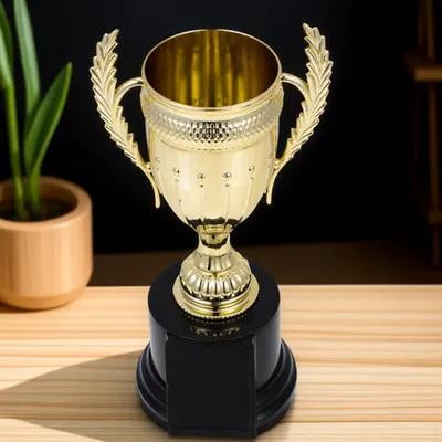 YEAHIBABY 1Set Sport Trophy Large Golden PVC Cup for Kindergarten Events