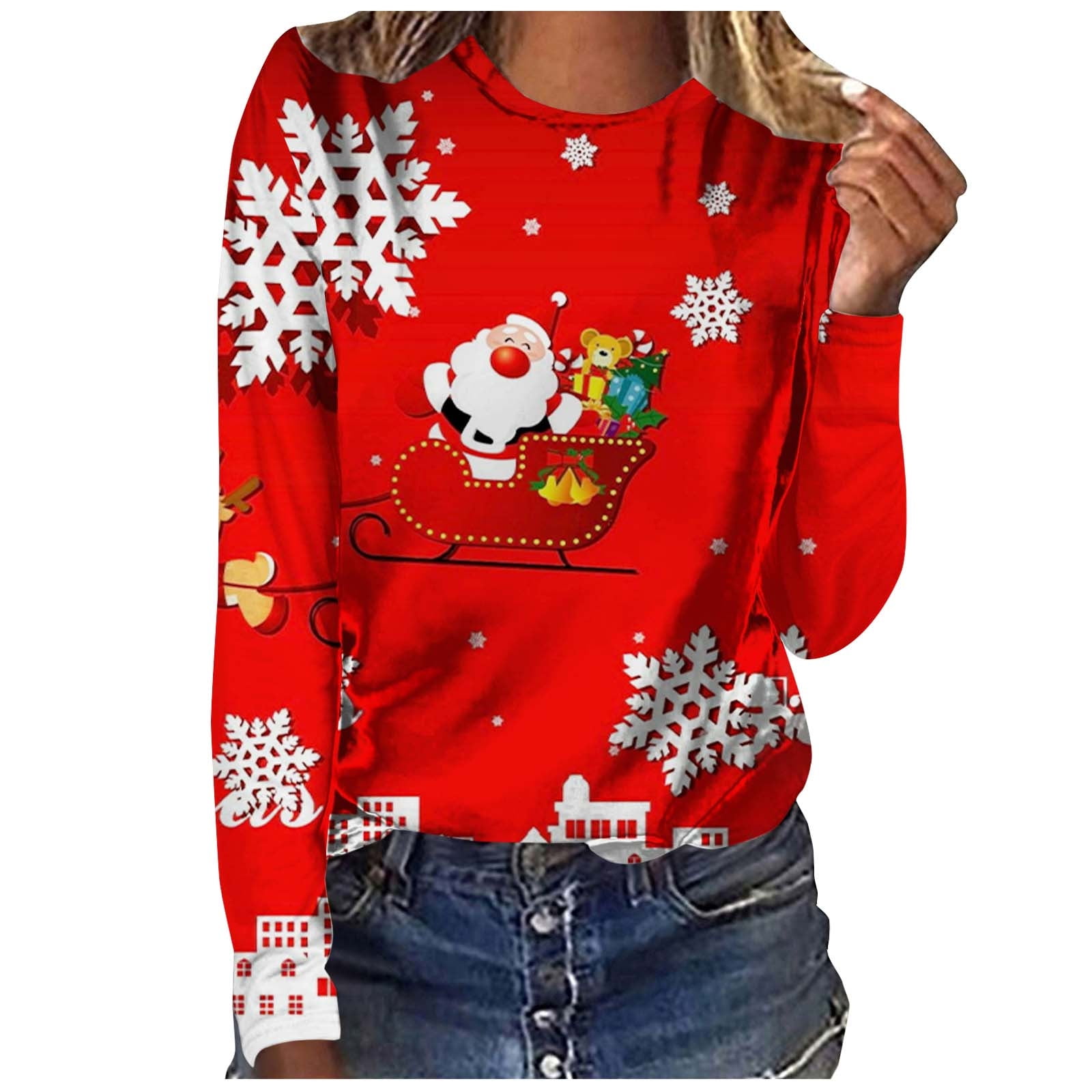 YEAHITCH Beatles Shirt Pullover Womens Long Sleeve Shirt V Neck Long