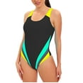 thumbnail image 1 of YEAHITCH Family Swimsuit,Juniors Swimwear,Swimwear Clearance,One-Piece,Mid WaistBlack,L (US:8), 1 of 1
