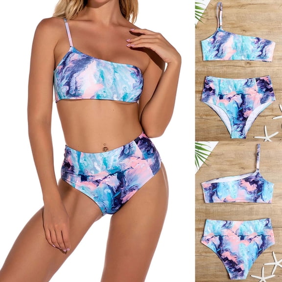 YEAHITCH Swimsuit Bikini,Juniors Swimsuit,Clearance Swimsuit,Bikinis,Low WaistBlue,S (US:4)