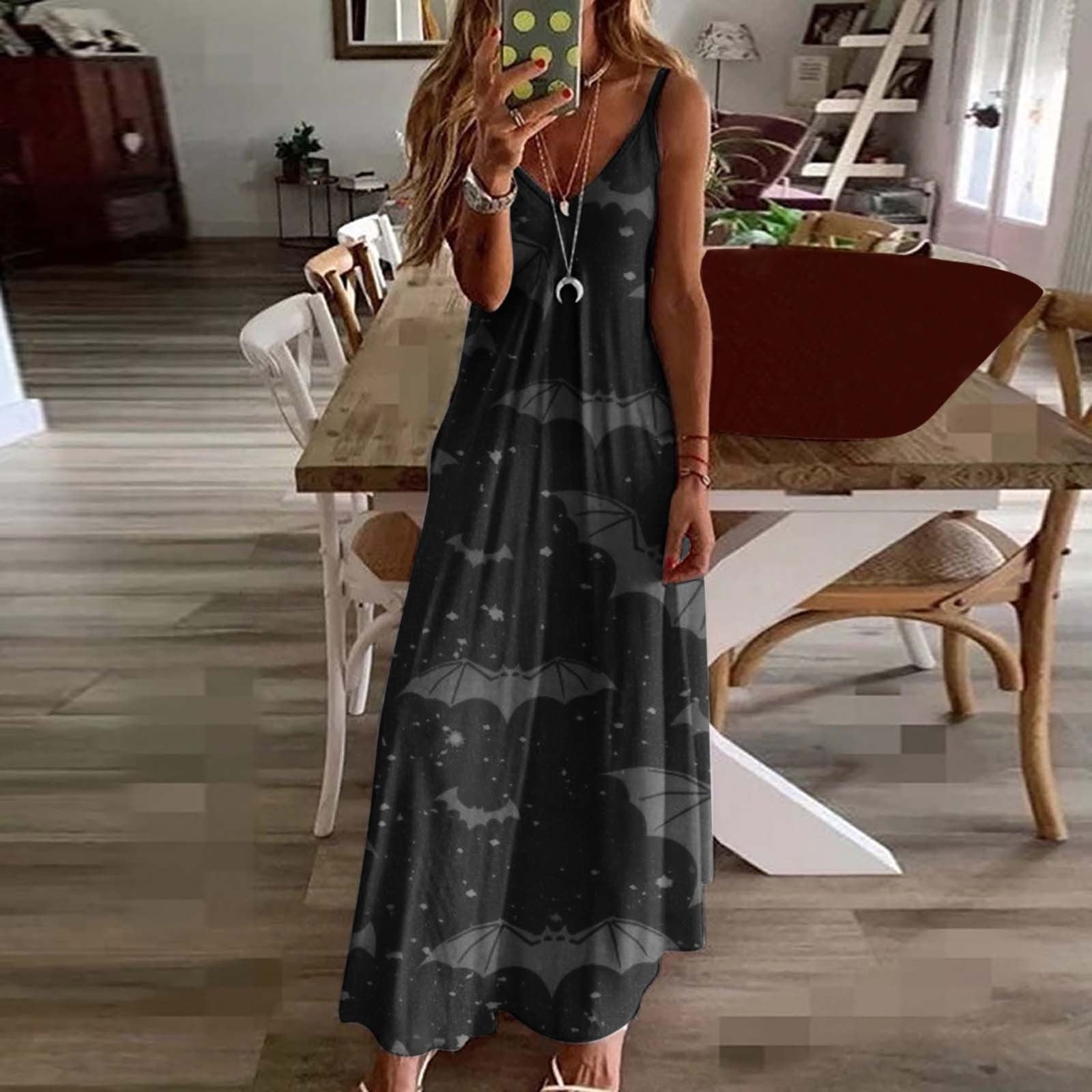 YEAHITCH Women Summer Dresses VNeck Clearance Women Dresses Under 10 Dollars Long Sleeve