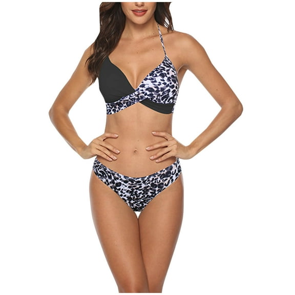 YEAHITCH Women's Swimsuit,New Swimwear,Swimwear Sale,Two-Piece Sets,Mid WaistBlack,S (US:8)