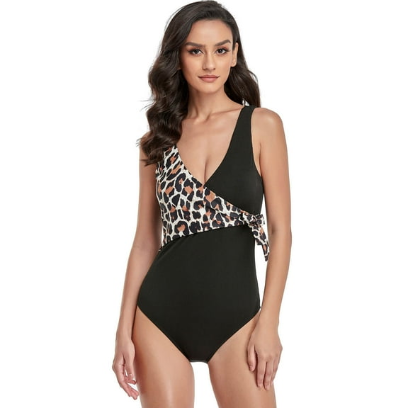 YEAHITCH Womens Swimsuit,New Swimwear,Swimwear Sale,One-Piece,High WaistBlack,2XL