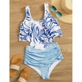 thumbnail image 1 of YEAHITCH Womens Swimsuit,New Swimwear,Swimwear Sale,Two-Piece Sets,Mid WaistBlue,M, 1 of 1