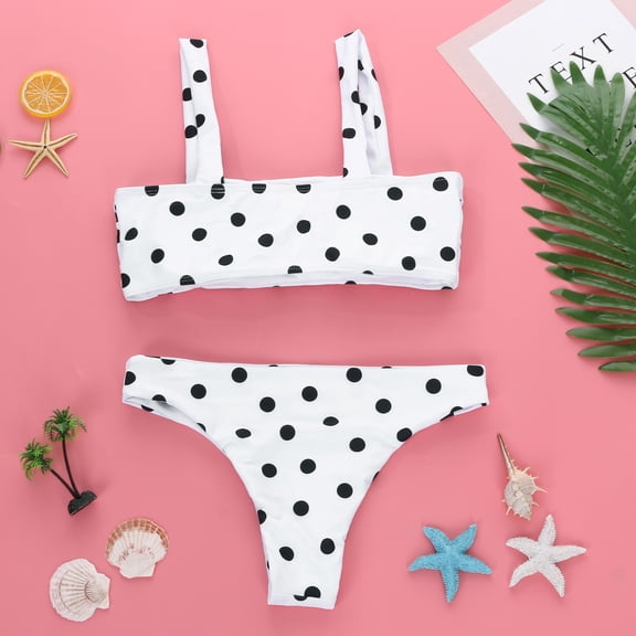 YEAHITCH Womens Swimwear,Juniors Swimsuit,Clearance Swimsuit,Two-Piece Sets,Low WaistWhite,XL (US:10)