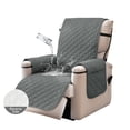 thumbnail image 1 of YEAHOME Recliner Sofa Slipcover Reversible Sofa Cover Water Resistant Couch Cover Furniture Protector with Elastic Straps for Pets Kids Children Dog Cat, Gray, 1 of 6