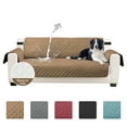 thumbnail image 1 of YEAHOME Reversible Sofa Slipcover Water Resistant Couch Cover, Oversized Size, Camel/Beige, 1 of 10