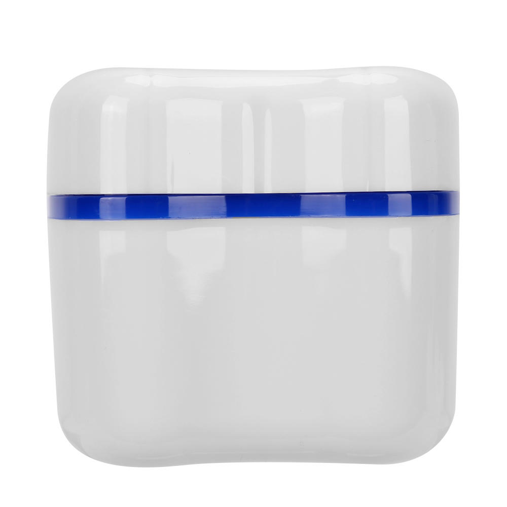 YEAHOO Bathroom Denture Box Denture Cup Mouth Guard Cleaning Container
