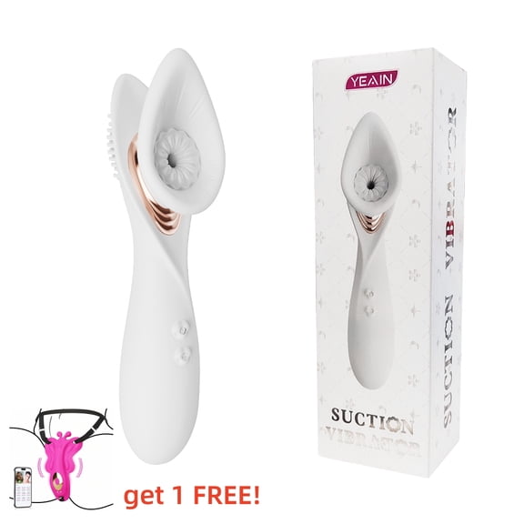 YEAIN G-Spot and Clitoral Suction Stimulator Vibrator, 5 vibrations 5 sucking frequencies