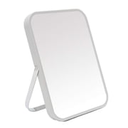 YEAKE Table Desk Vanity Makeup Mirror,8-Inch Portable Folding Mirror with Metal Stand 90 Adjustable Rotation Tavel Make Up Mirror Hanging Bathroom for Shower ShavingGray Light Gr