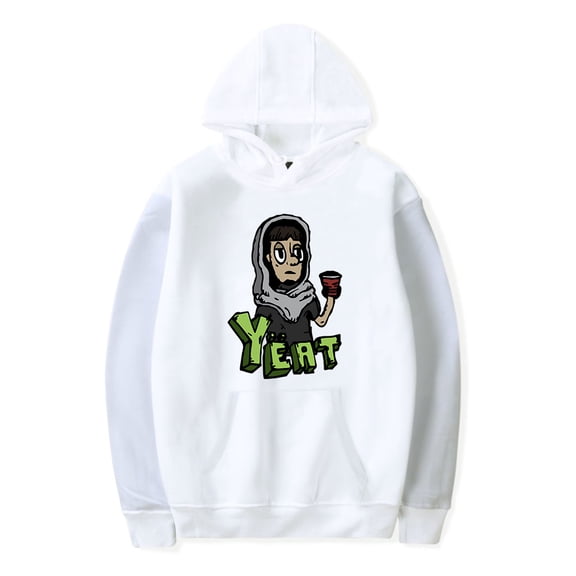 YEAT Logo Merch Hoodie Men's Hip Hop Printing Pullover Hooded Sweatshirts