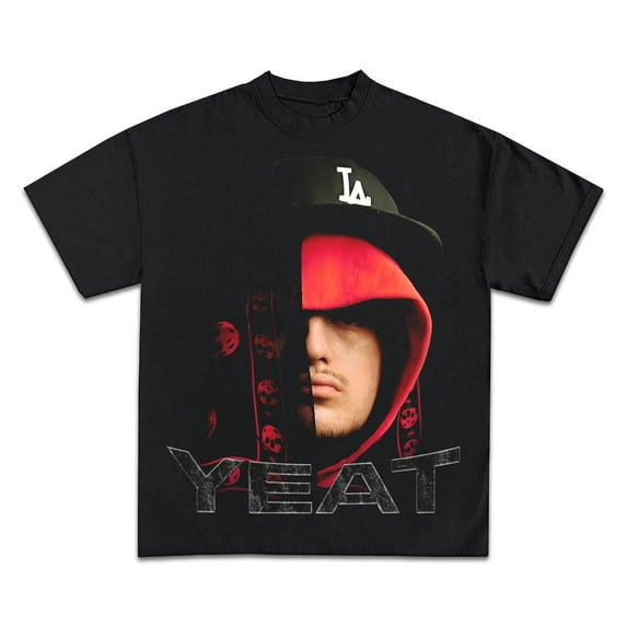 YEAT Red Big Face Streetwear Boxy Tee Shirt Y2K Opium Shirt Vintage Rap Graphic Oversized Retro Music Tee