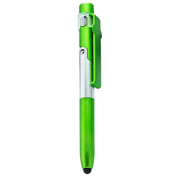 YEAUEME 4-in-1 Ballpoint Pen with Stylus LED Light Phone Stand Smooth Writing Easy to Hold Ergonomic Ballpoint Pen