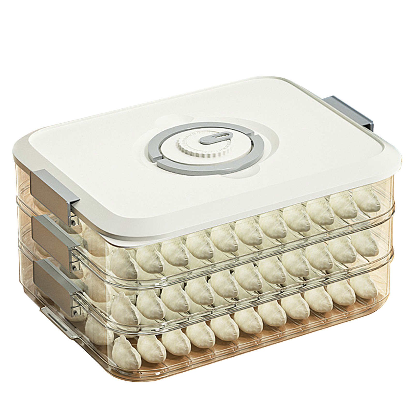 YEAUEME Deli Meat Container Dumpling Storage Box Multiple Layer BPA ...