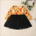 thumbnail image 1 of YEEDISON Children's Dress Autumn and Winter Girls' Casual Dress Cotton Long Sleeve Cartoon Pumpkin Pattern Halloween Party Dress for 18M-6Y, 1 of 3
