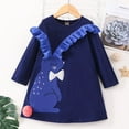 thumbnail image 1 of YEEDISON Children's Dress Autumn and Winter Girls' Dress Cotton Long Sleeve Rabbit Bead Embroidery Dress for 4-5Y, 1 of 4