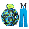 thumbnail image 1 of YEEFINE Boy's Snow Jacket Pants Suits, Winter Hooded Insulated Ski Suit Windproof Waterproof Outdoor Blue US4, 1 of 6