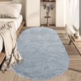 thumbnail image 1 of YEERSWAG 2.6x5.3ft Oval Fluffy Area Rugs for Bedroom Living Room Soft Shaggy Rug Machine Washable Non-slip, 1 of 9
