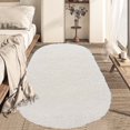 thumbnail image 1 of YEERSWAG 2.6x5.3ft Oval Fluffy Area Rugs for Bedroom Living Room Soft Shaggy Rug Machine Washable Non-slip, 1 of 9