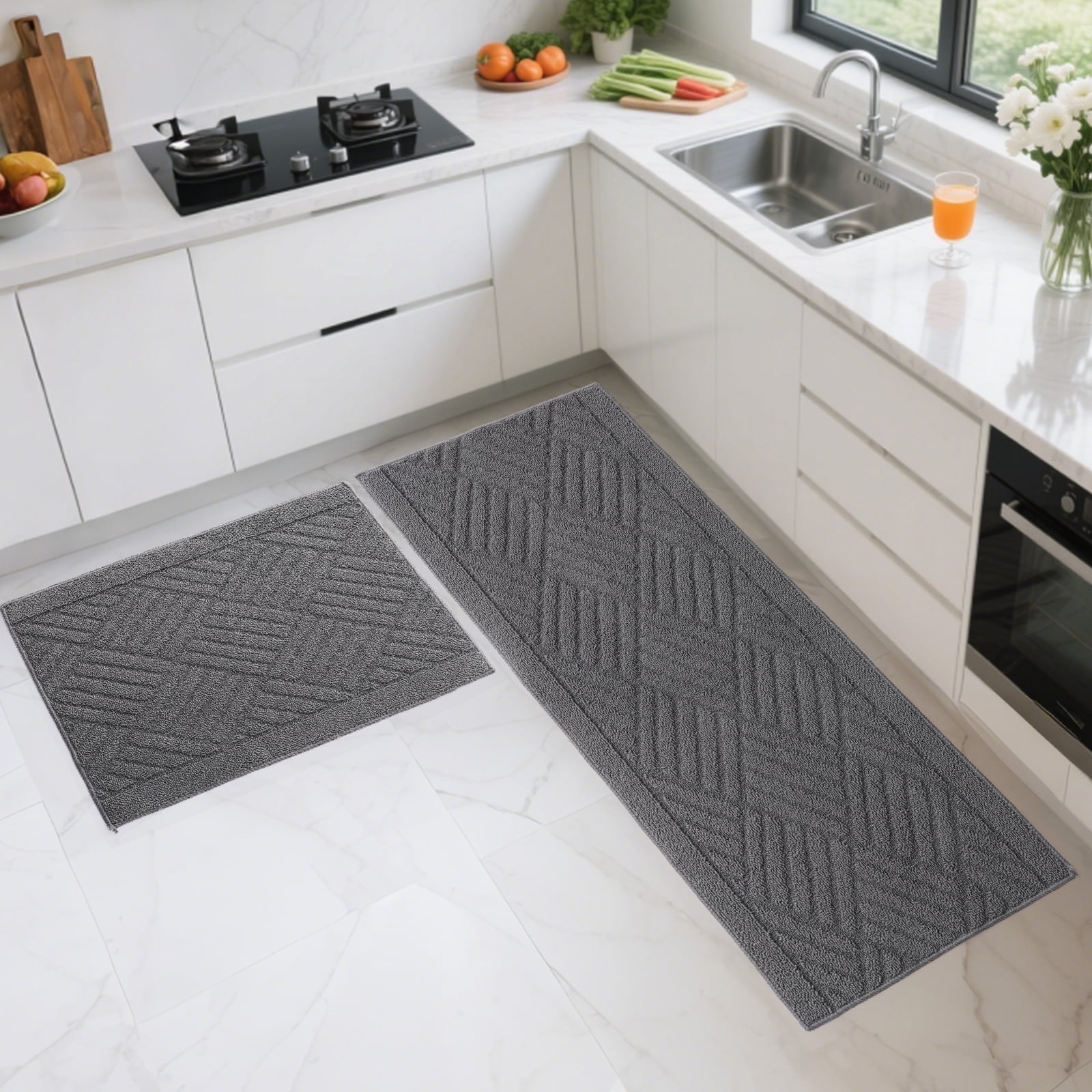 Kitchen Rugs Sets of 2 YEERSWAG 22