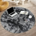 thumbnail image 1 of YEERSWAG 4'x4' Round Rugs for Bedroom,Fluffy Circle Rugs for Living Room,Home Decor Shaggy Carpet Fuzzy Plush Rug, 1 of 8