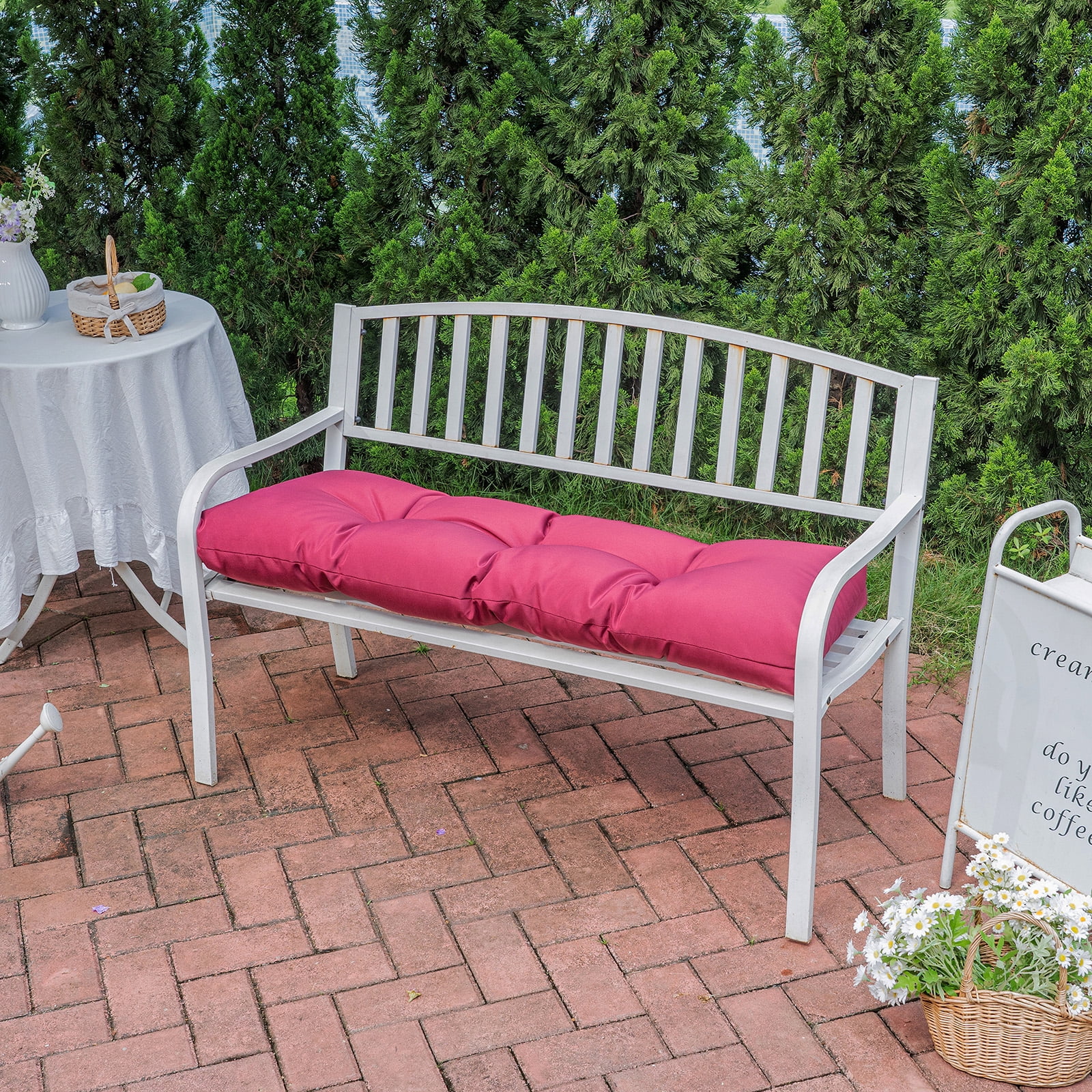 Weather Resistant Bench Cushions Transform Outdoor Spaces Weather Resistant Bench Cushions Transform Outdoor Spaces