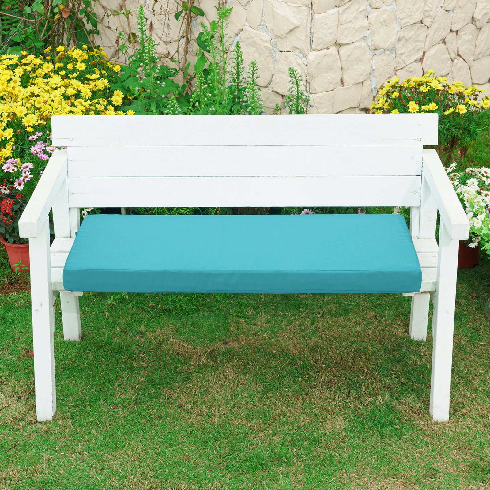 Gallery Detail: Yeerswag Waterproof Outdoor Chair Cushion 42X18X3 Inch Removable Anti