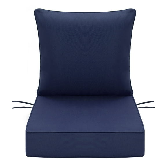 YEERSWAG 46.5x24x5.75 inch Outdoor Deep Seat Cushion Set,Water Repellant,Fade Resistant Patio Chair Cushion for Outdoor Patio Furniture