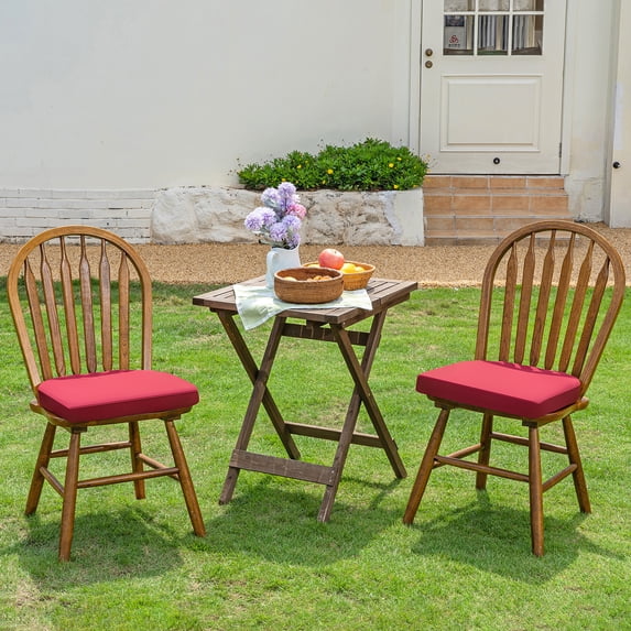 YEERSWAG 4pc Rounded Corner Outdoor Chair Cushion Filler High Density Sponge Seat Cushion,17x16x2 Inch