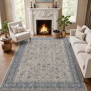 Area Rug, YEERSWAG 5 x 7 ft Rug for Living Room Bedroom, Machine Washable Stain Resistant Carpet with Non-Slip Backing