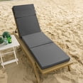 thumbnail image 1 of YEERSWAG 72x21x2.5 inch Outdoor Patio Chair Cushion Non Slip Chaise Lounge Recliner Chair Cushion Seating Cushions with Ties for Beach Garden, 1 of 8