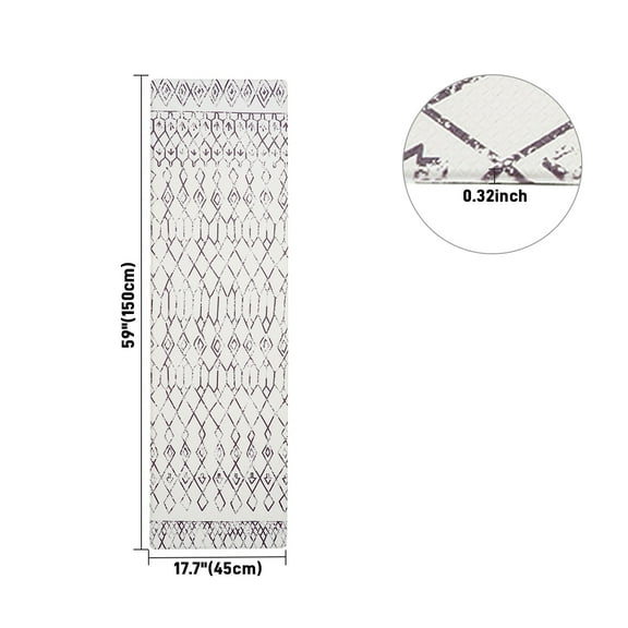 YEERSWAG 17.7 x 59 inches Kitchen Mat Anti Fatigue Kitchen Rug and Mat,Non Slips Stain-Resistant Waterproof Kitchen Floor Mat,1pcs