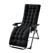 YEERSWAG Non Slip Padded Lounge Chaise Cushion with Ties, 67 in. x 21 in. x 3 in. (Chair Not Included)