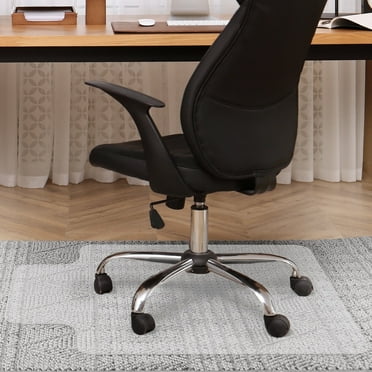 YEERSWAG Office Chair Mat for Carpet Floor 48x30" PVC Chair Mat,Carpet Protector Rectangle Transparent Non-Slip Computer Desk Chair Mat with Grippers for Work, Home,Gaming