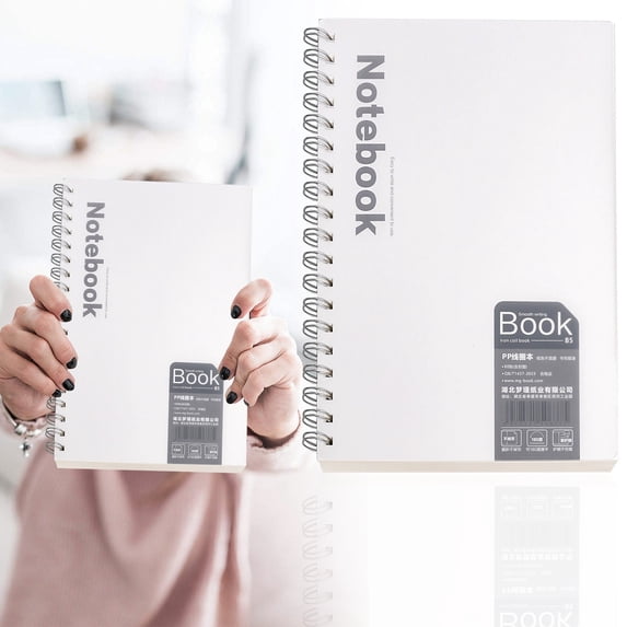 YEESHU 160 Page Lined Notebook 180 Degree Lay Flat A6 A5 B5 Ruled Paper PP Cover For Home Office Writing Journaling