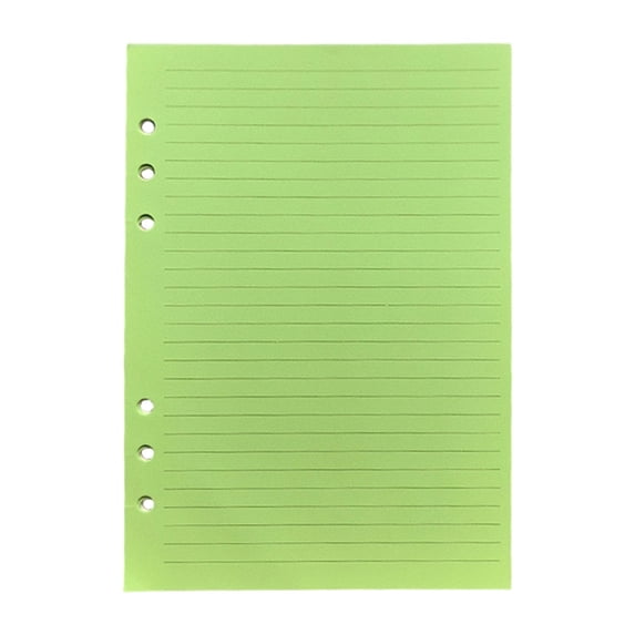 YEESHU A5 Colorful Lined Filler Paper 6 Hole Punched Loose Leaf Paper And Planner Inserts For Notebooks Journals Notes
